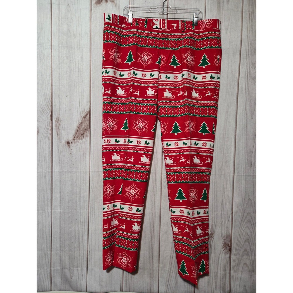 OppoSuits Christmas Mens Red Christmas‎ Fair Isle Dress Pants Size US 50 Holiday
